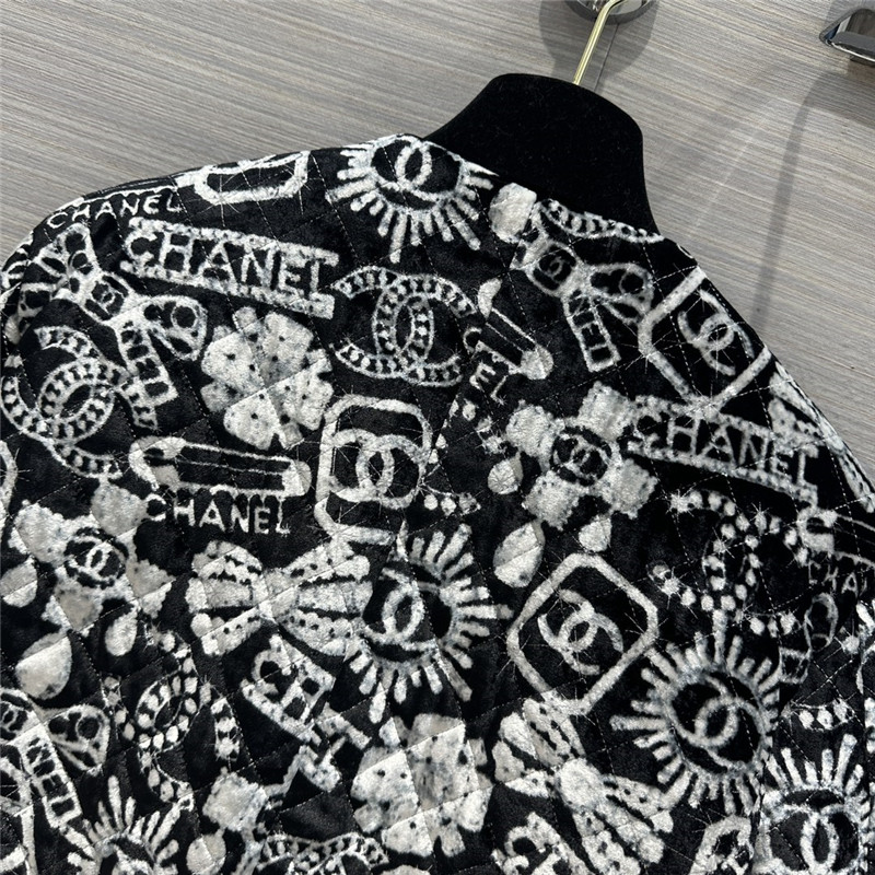 Chanel silk quilted jacket
