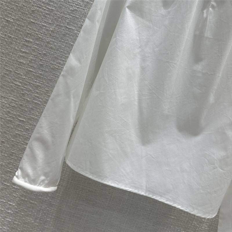 F**di micro pleated crew neck shirt