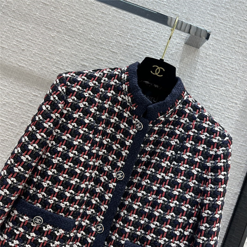 Ch**el stand collar short coat