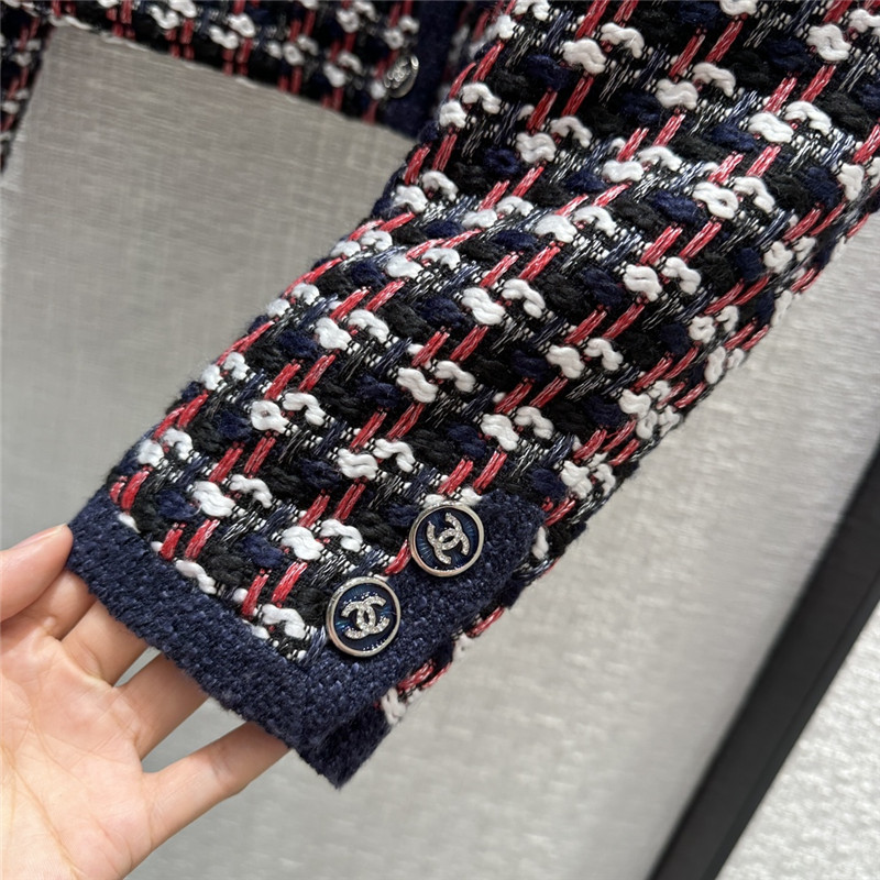 Ch**el stand collar short coat