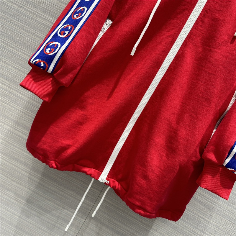 Gvc*1 retro hooded long coat + shorts set