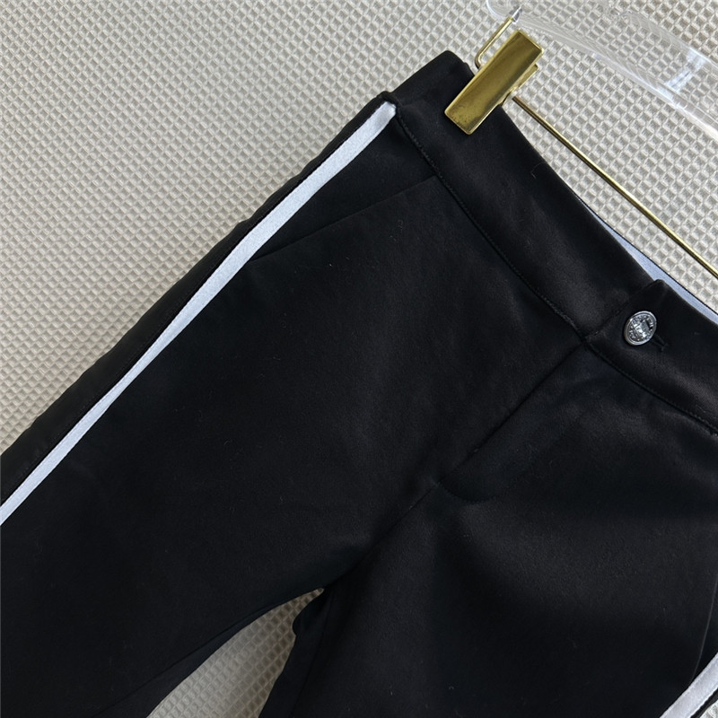 F**di logo elasticated web waist thin velvet skinny jeans