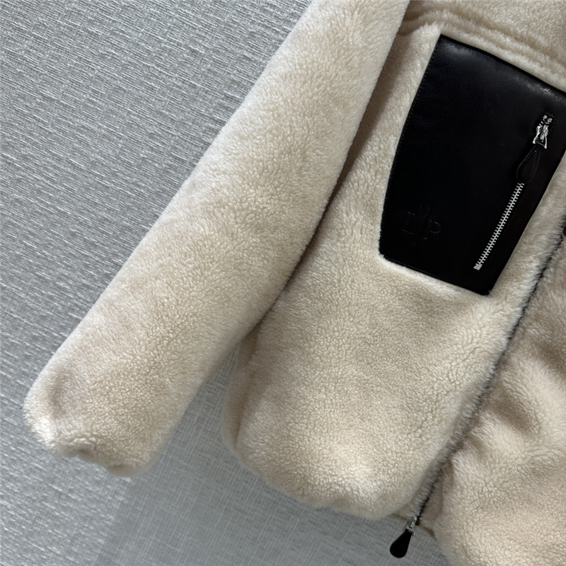 loro piana wool grained leather jacket