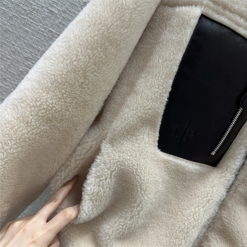 loro piana wool grained leather jacket