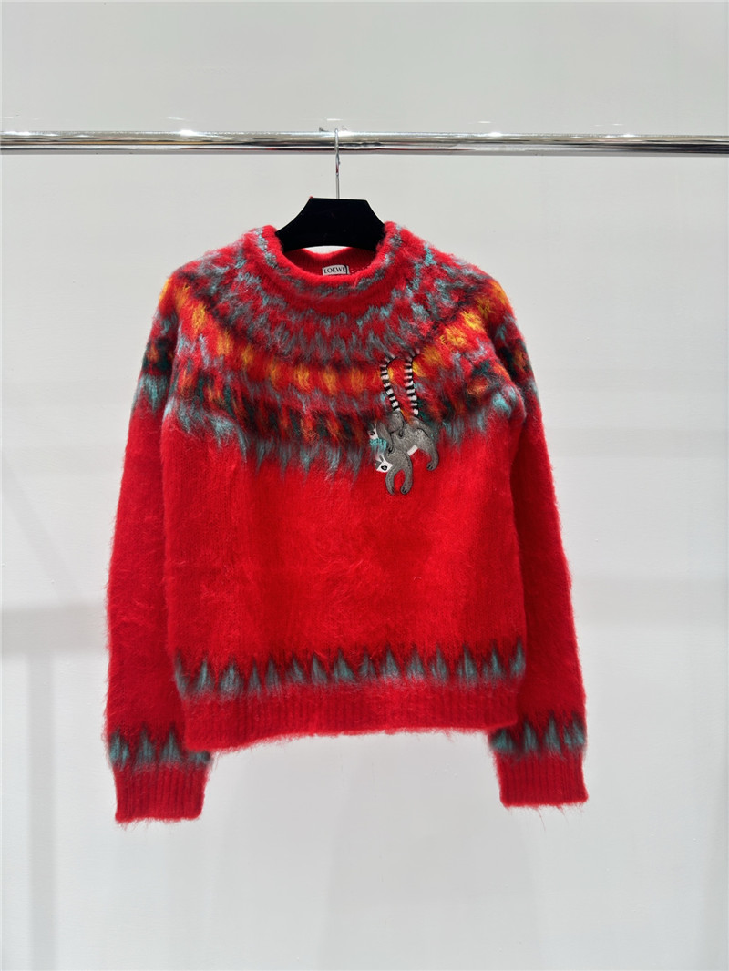 Loewe Embroidered Mohair Sweater