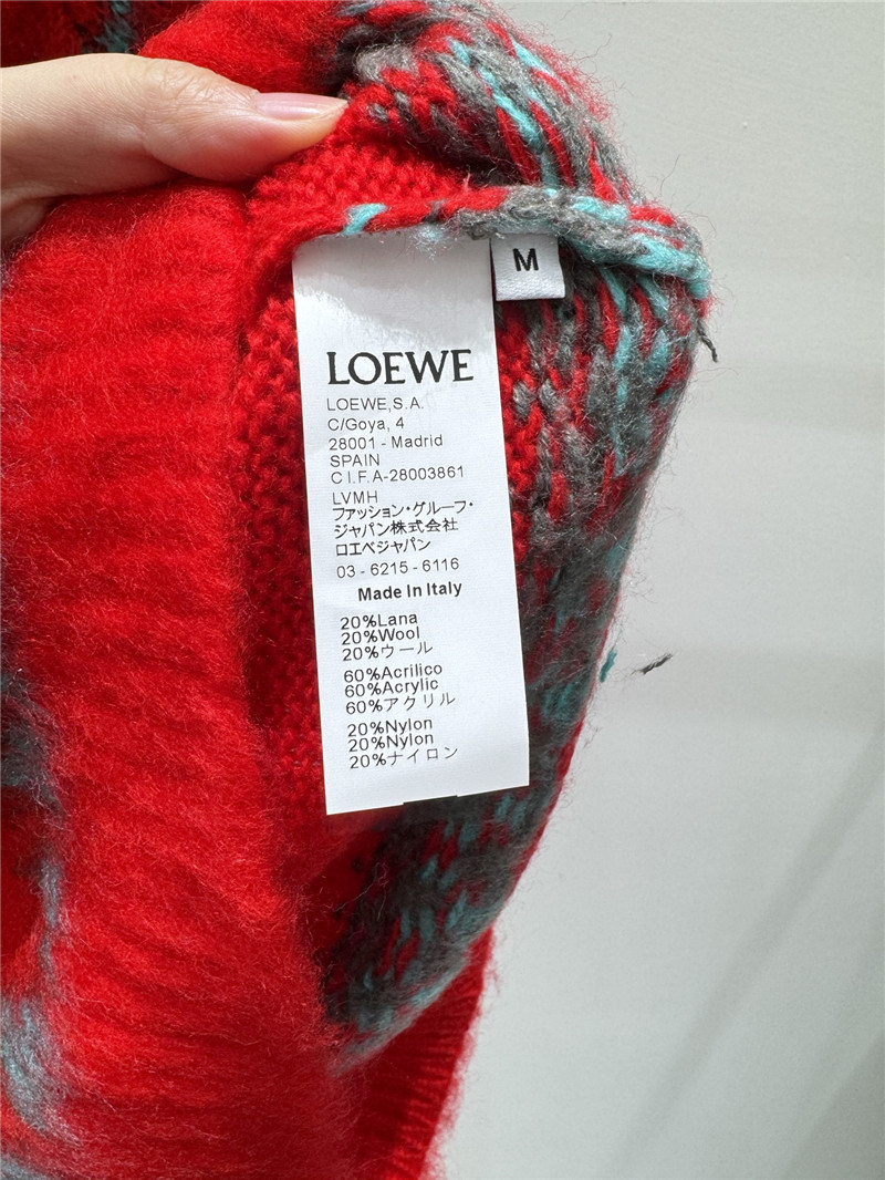 L0ew* embroidered mohair sweater