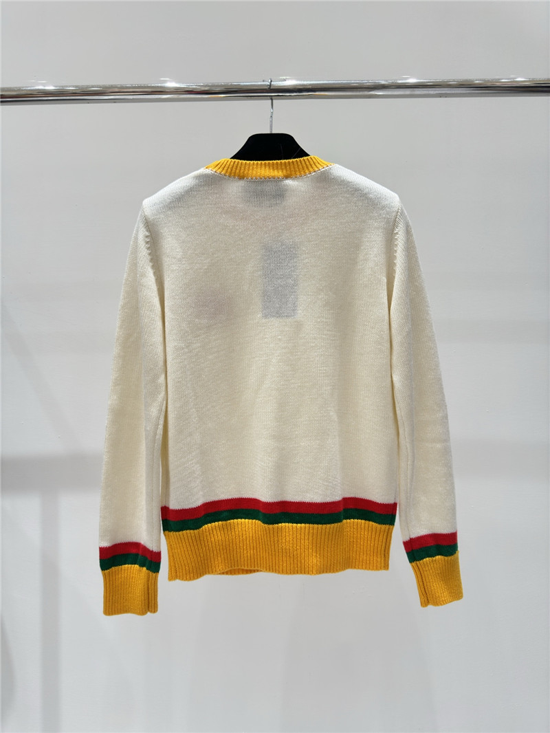 Gvc*1 logo contrast knitted sweater