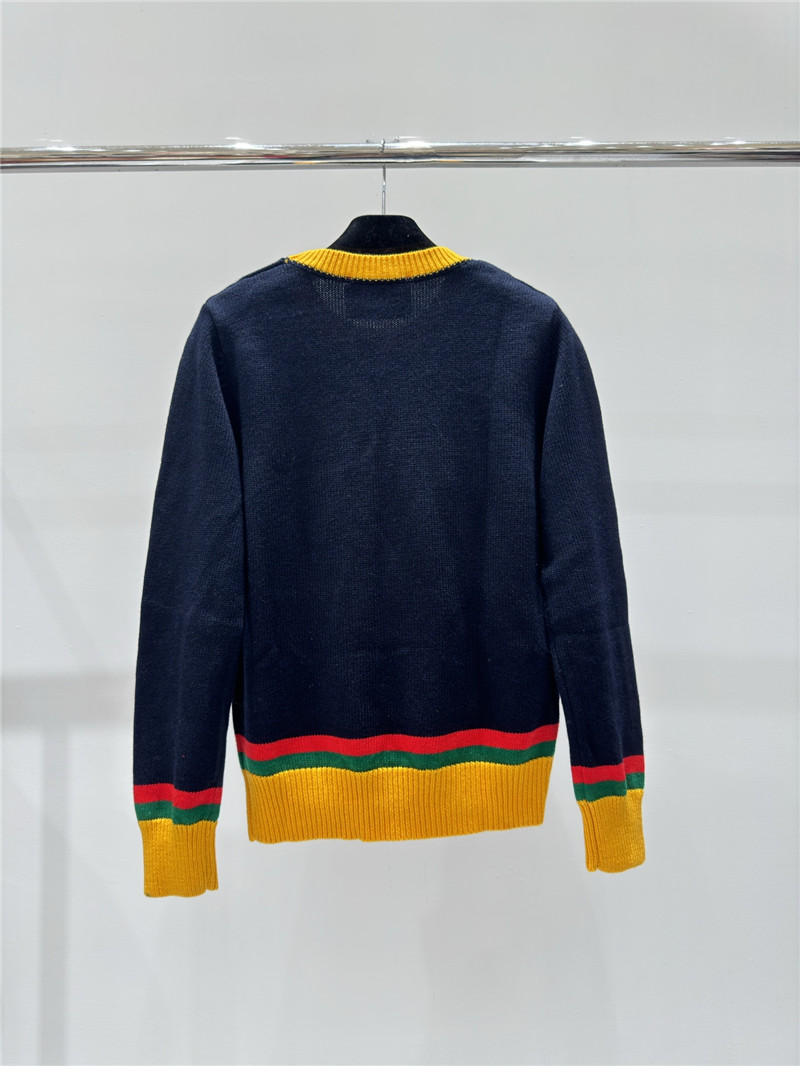 Gvc*1 logo knitted sweater in navy