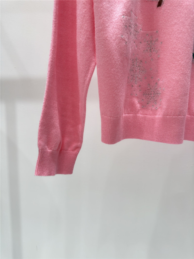 Ch**el christmas knitted sweater in pink