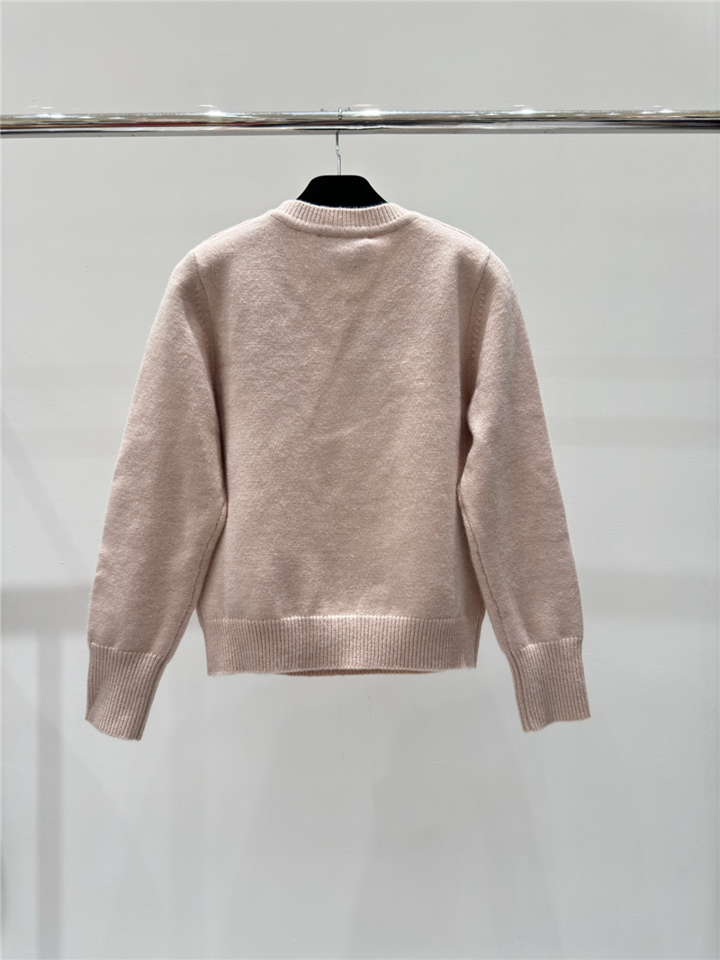 Gvc*1 appliqu¨¦ knitted sweater in beige