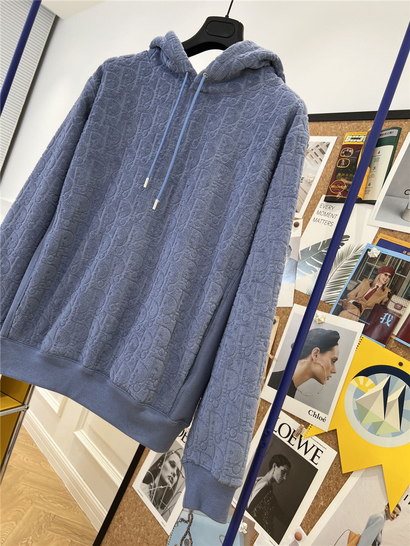Dior Terry Jacquard Hooded Sweatshirt