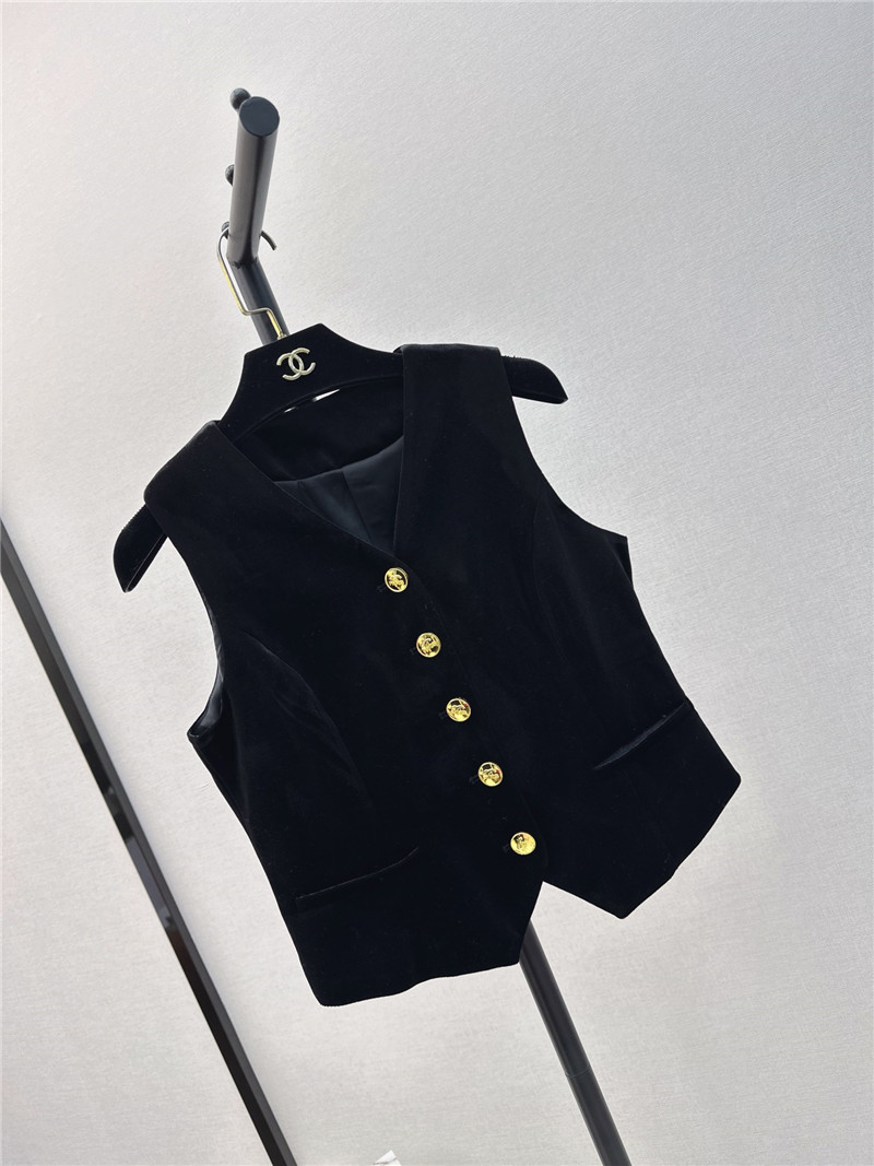 Ch**el new velvet vest jacket
