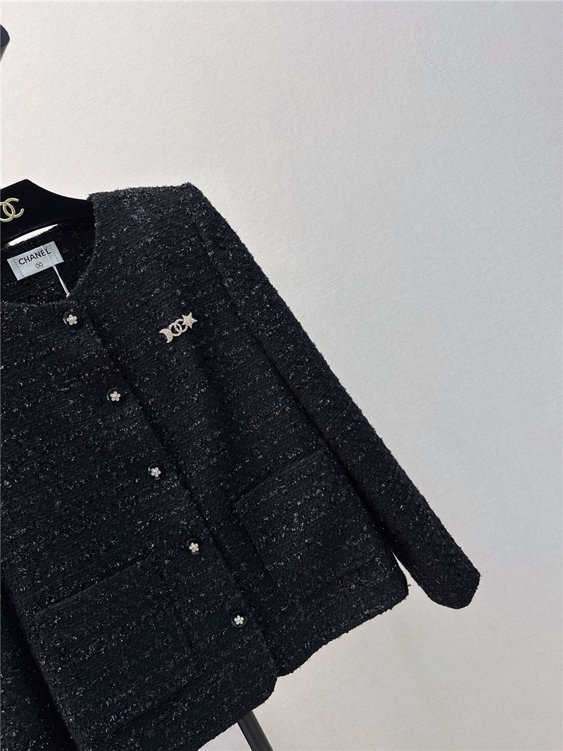 Ch**el new shiny silk woven jacket