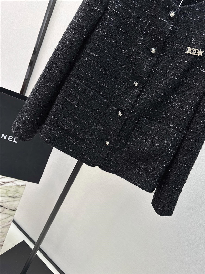 Ch**el new shiny silk woven jacket