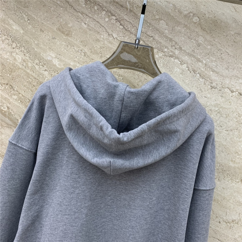 Acne Studios Zipper Hooded Sweatshirt