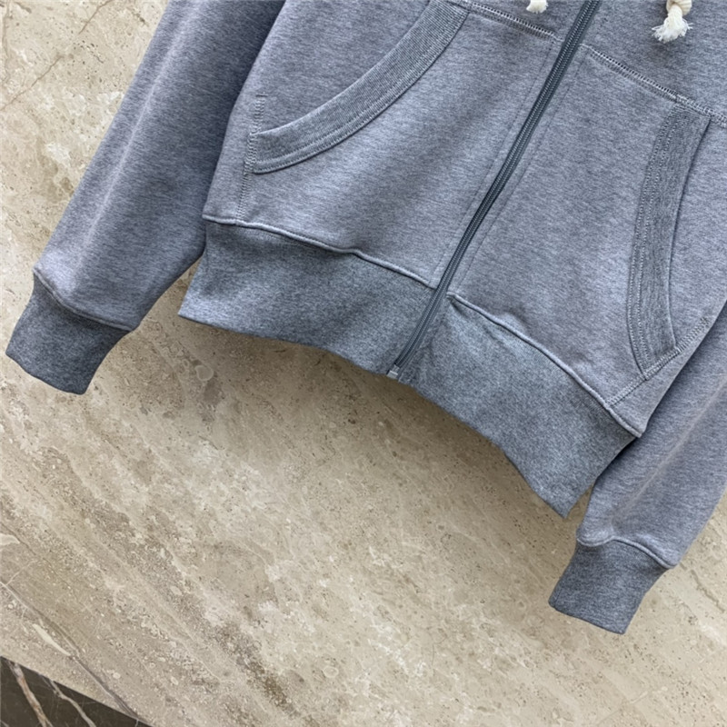 Acne Studios Zipper Hooded Sweatshirt