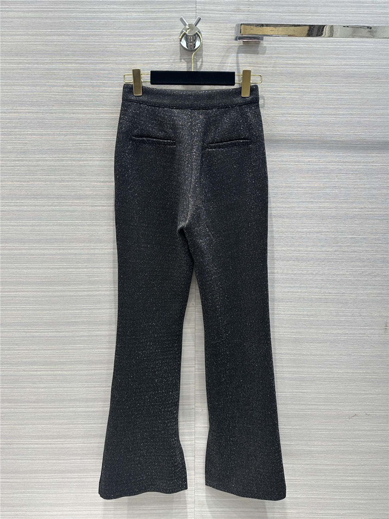 Ch**el metallic starry black skinny pants