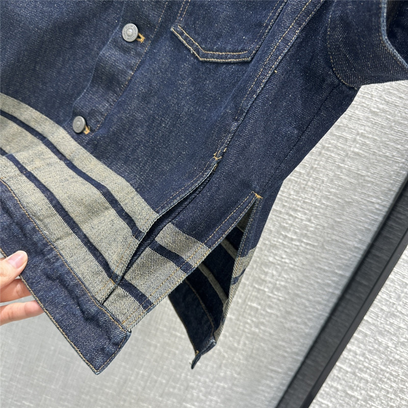 D10r silhouette denim vest