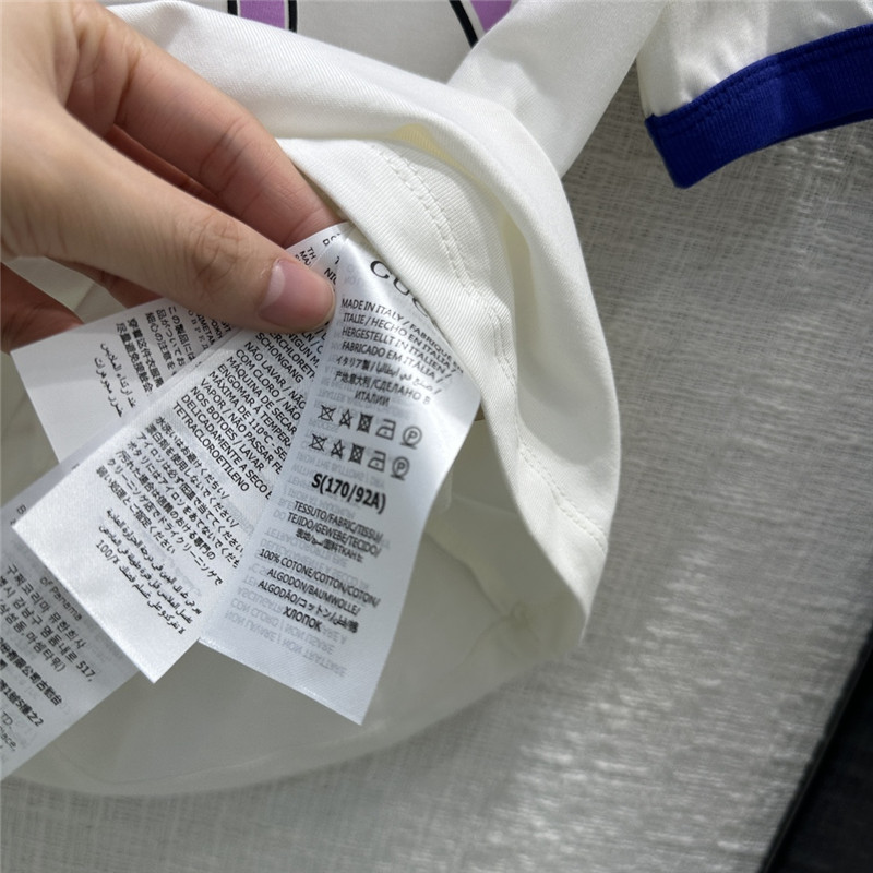 Gvc*1 little flying dragon embroidered logo printed cotton t-shirt