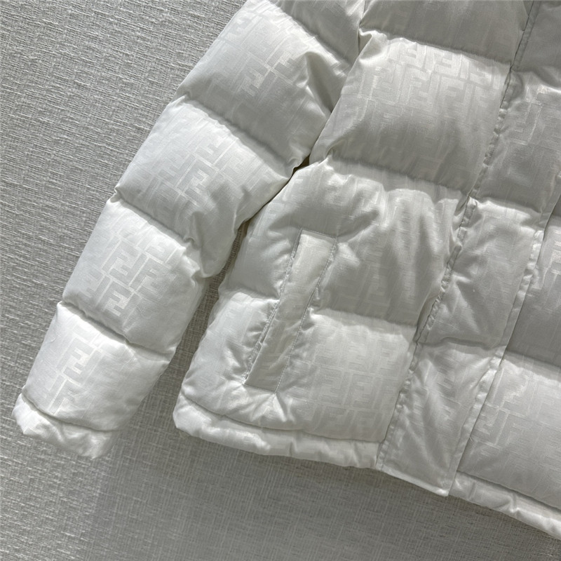 F**di new dark pattern hooded down jacket