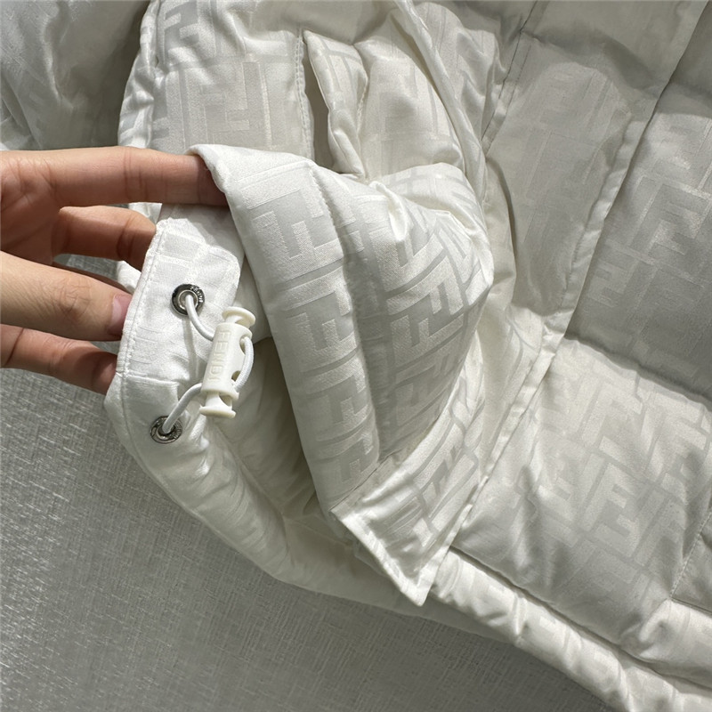 F**di new dark pattern hooded down jacket