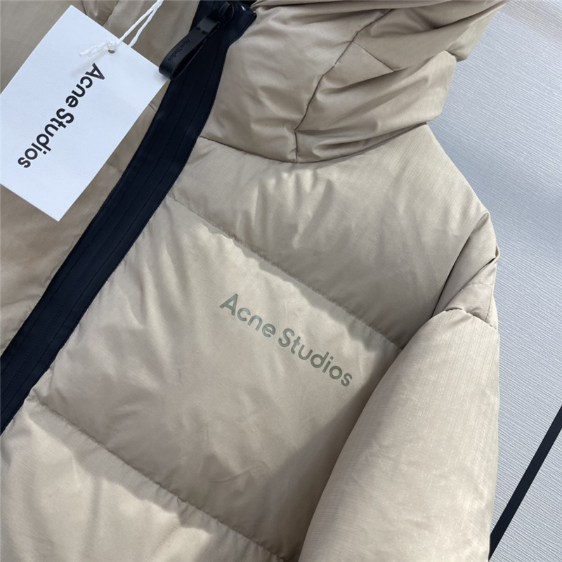 Acne Studios hooded drawstring waist down jacket