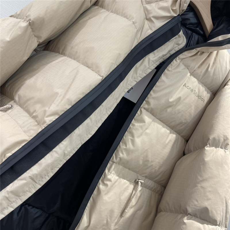 Acne Studios hooded drawstring waist down jacket