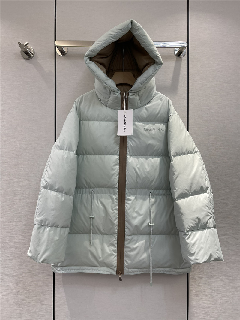 Acne Studios hooded drawstring waist down jacket