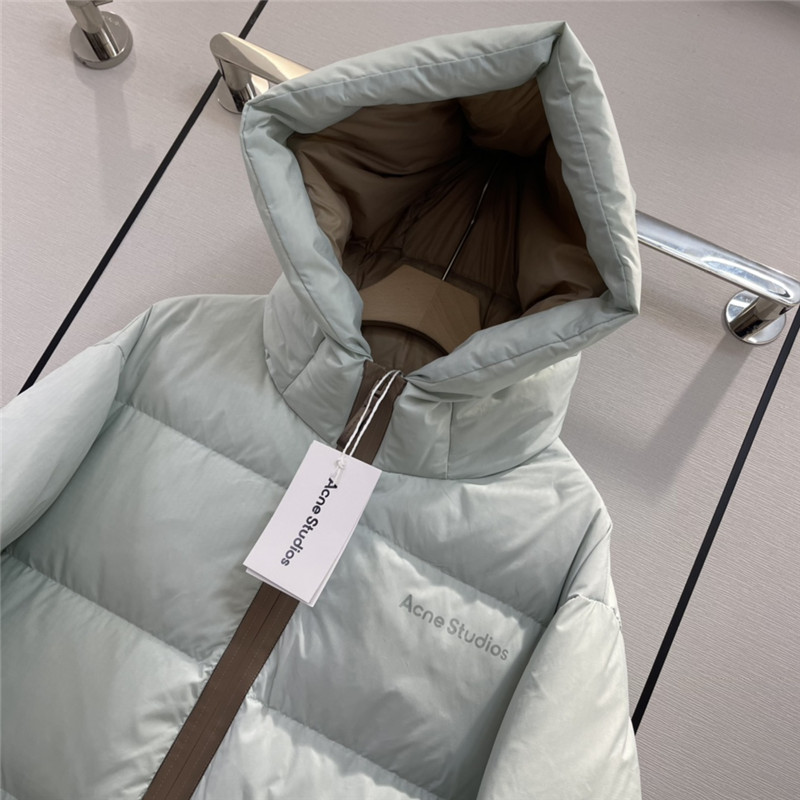 Acne Studios hooded drawstring waist down jacket