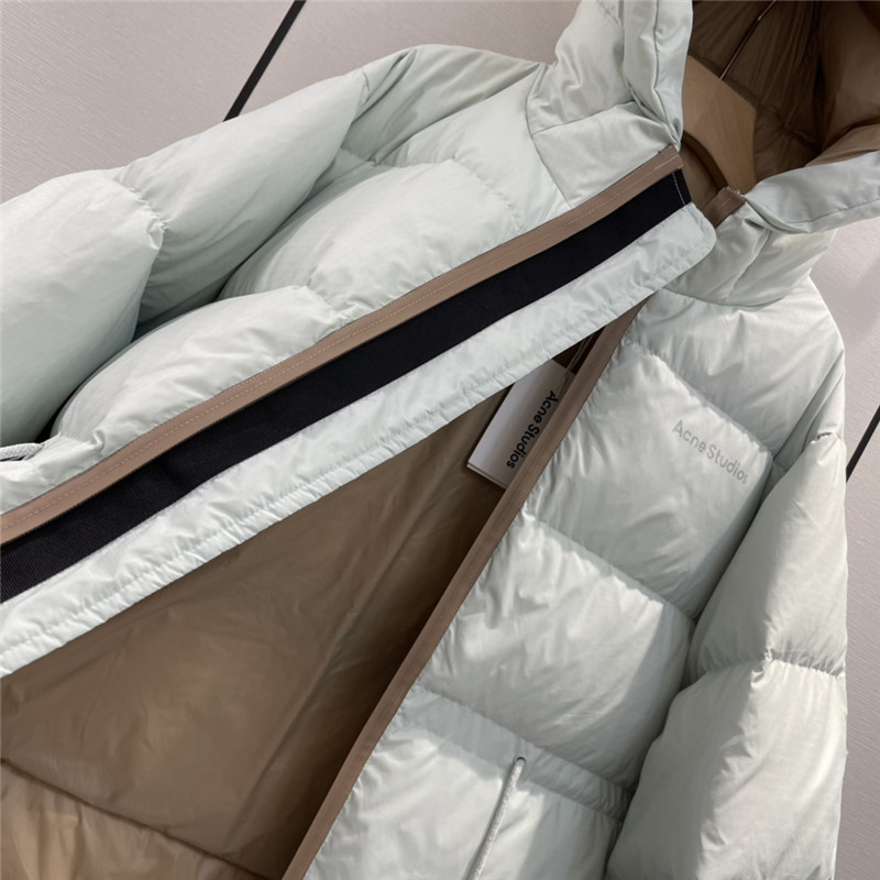 Acne Studios hooded drawstring waist down jacket