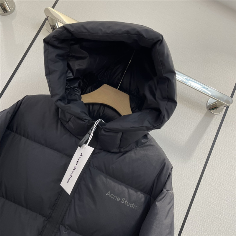 Acne Studios hooded drawstring waist down jacket