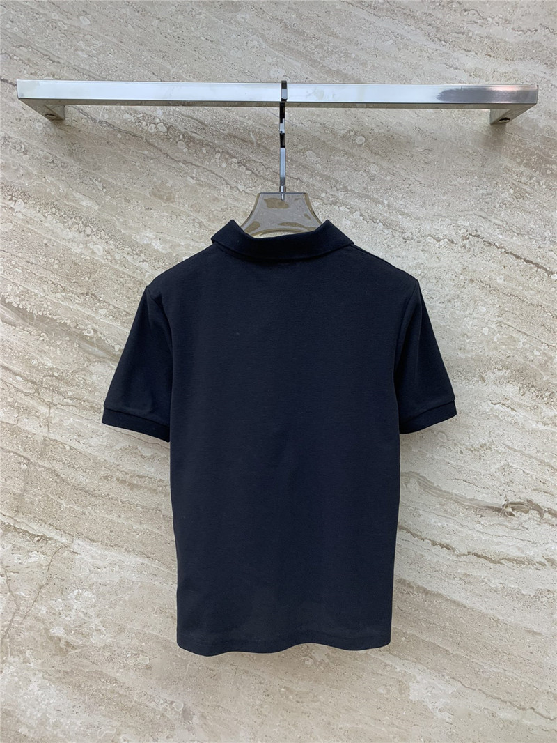 miumiu logo polo collar short sleeve T-shirt