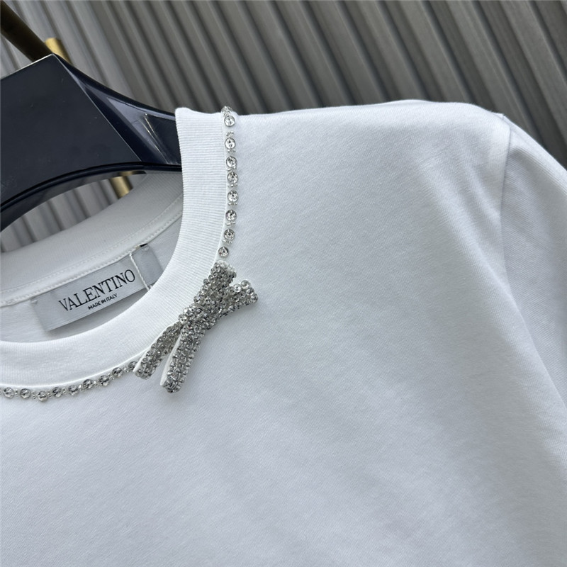 Va1e*ntin0 rhinestone bow t-shirt