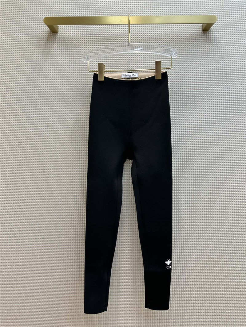 dior little bee decorative velvet thickened leggings
