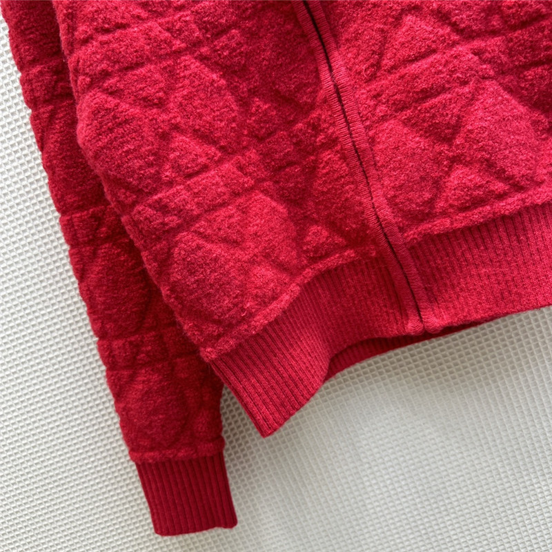 D10r stand collar rhombus butterfly embroidered jacket