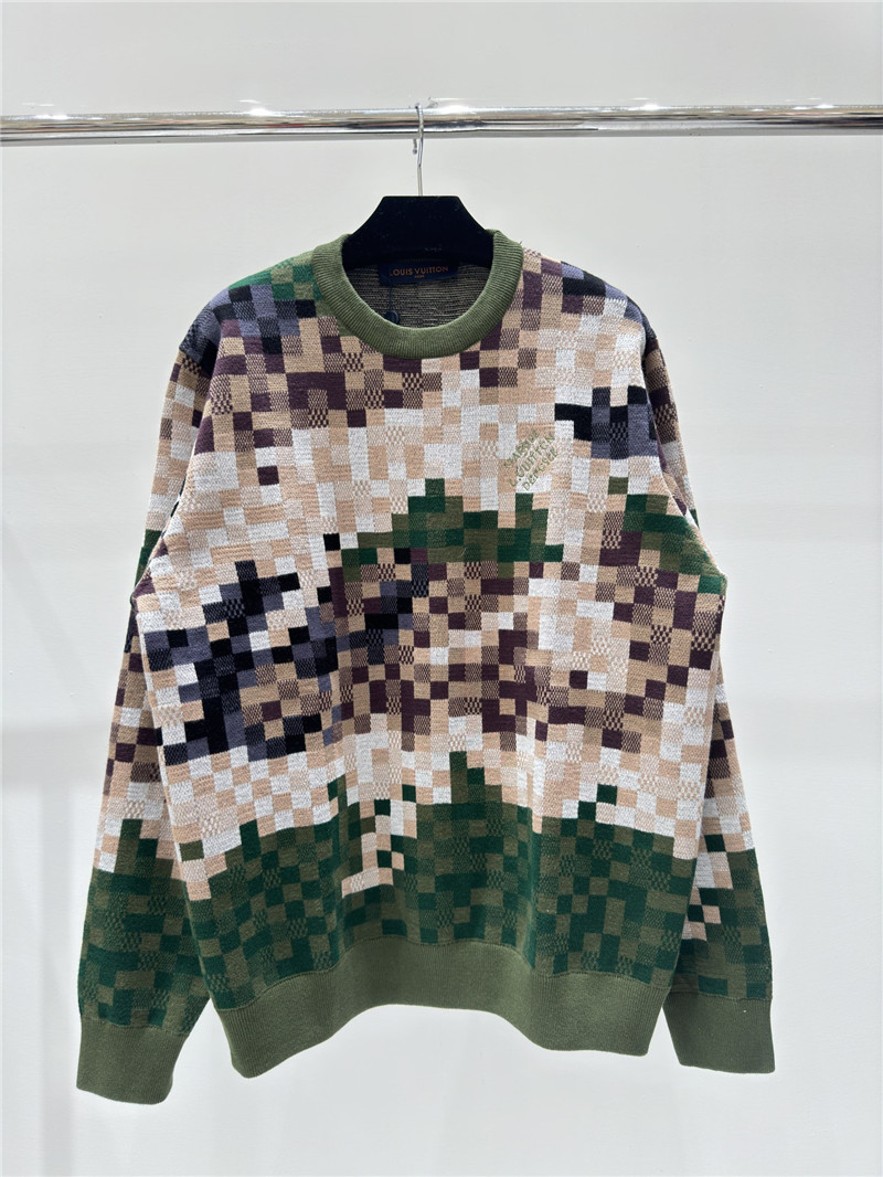 LV Damier Cotton Jacquard Pullover