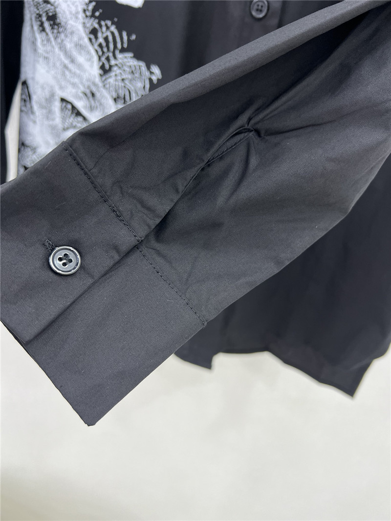 D10r digital print tiger pattern shirt