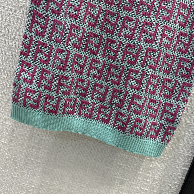 F**di ff presbyopic double-woven jacquard skirt