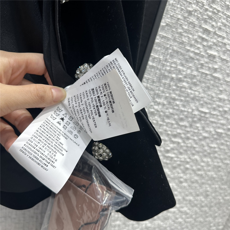 M1um1u new navy collar velvet suit