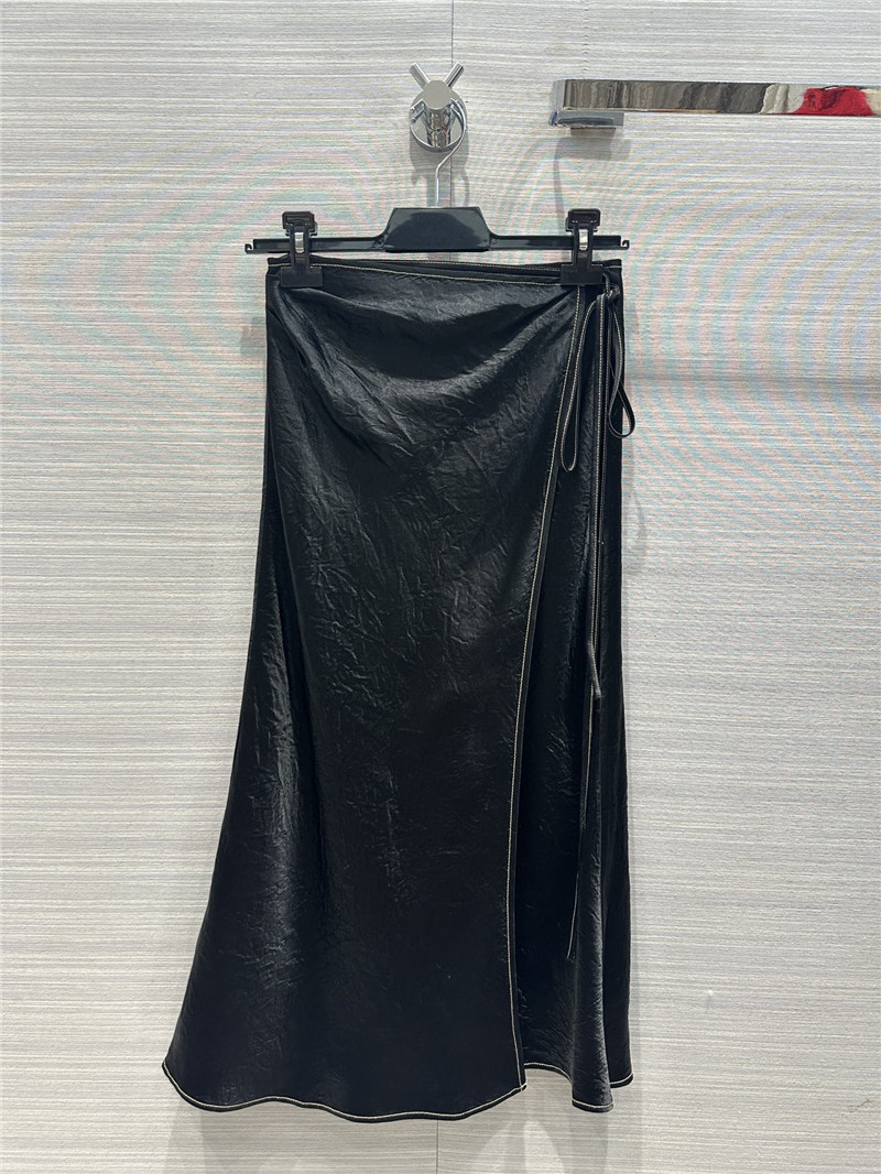 acne studios acetate silk skirt