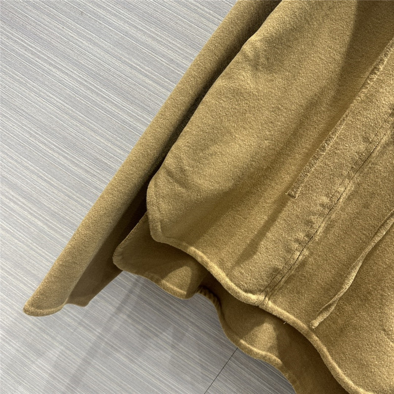 loewe hooded leather cashmere jacket