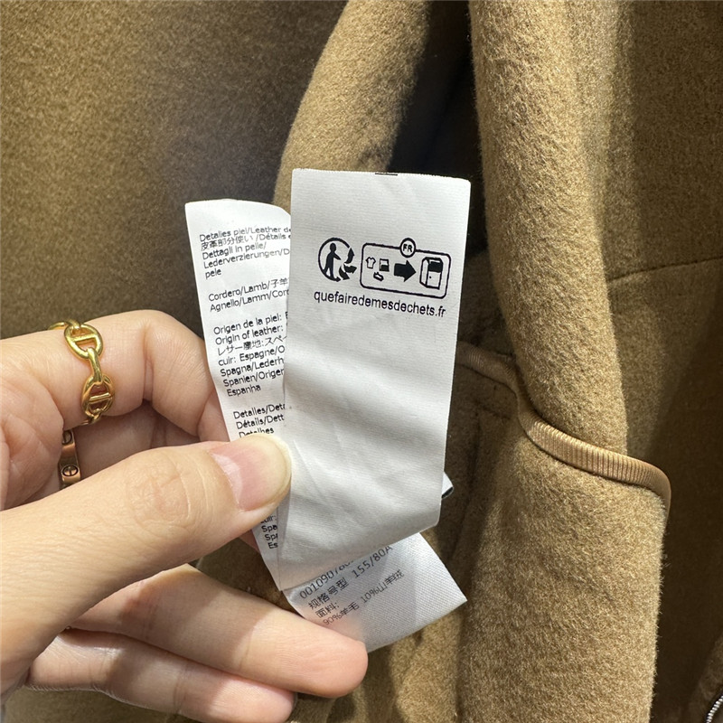 loewe hooded leather cashmere jacket