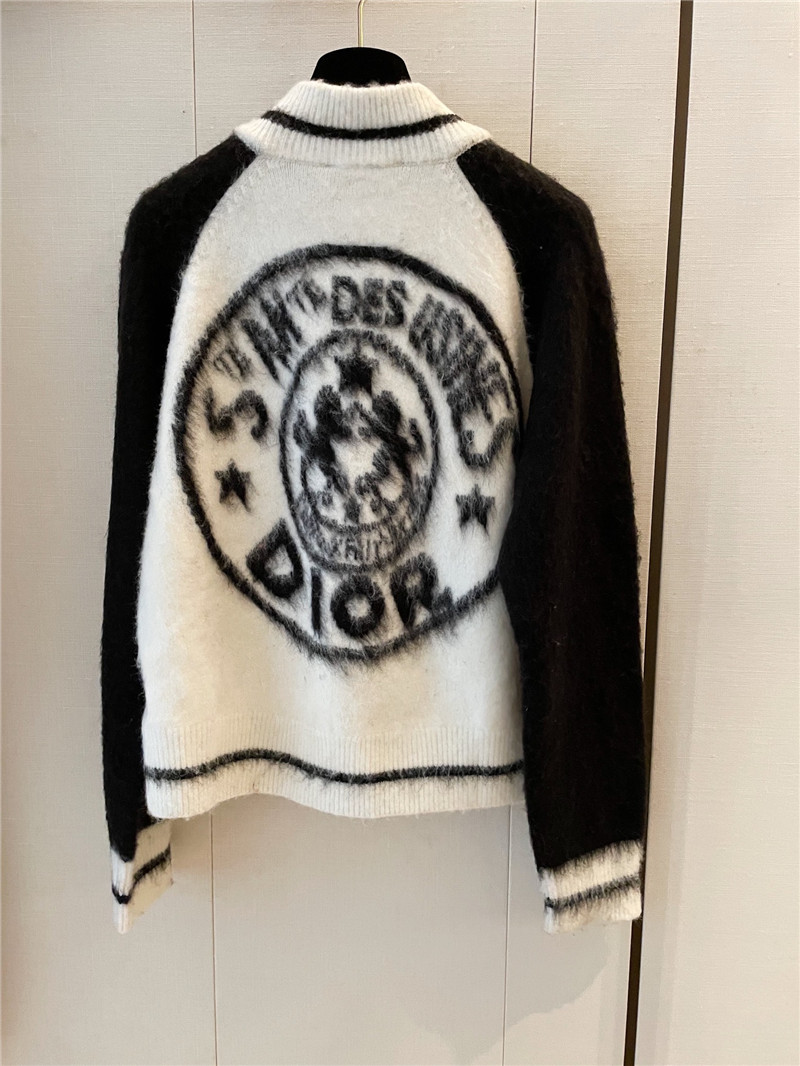 D10r ski zip wool cardigan