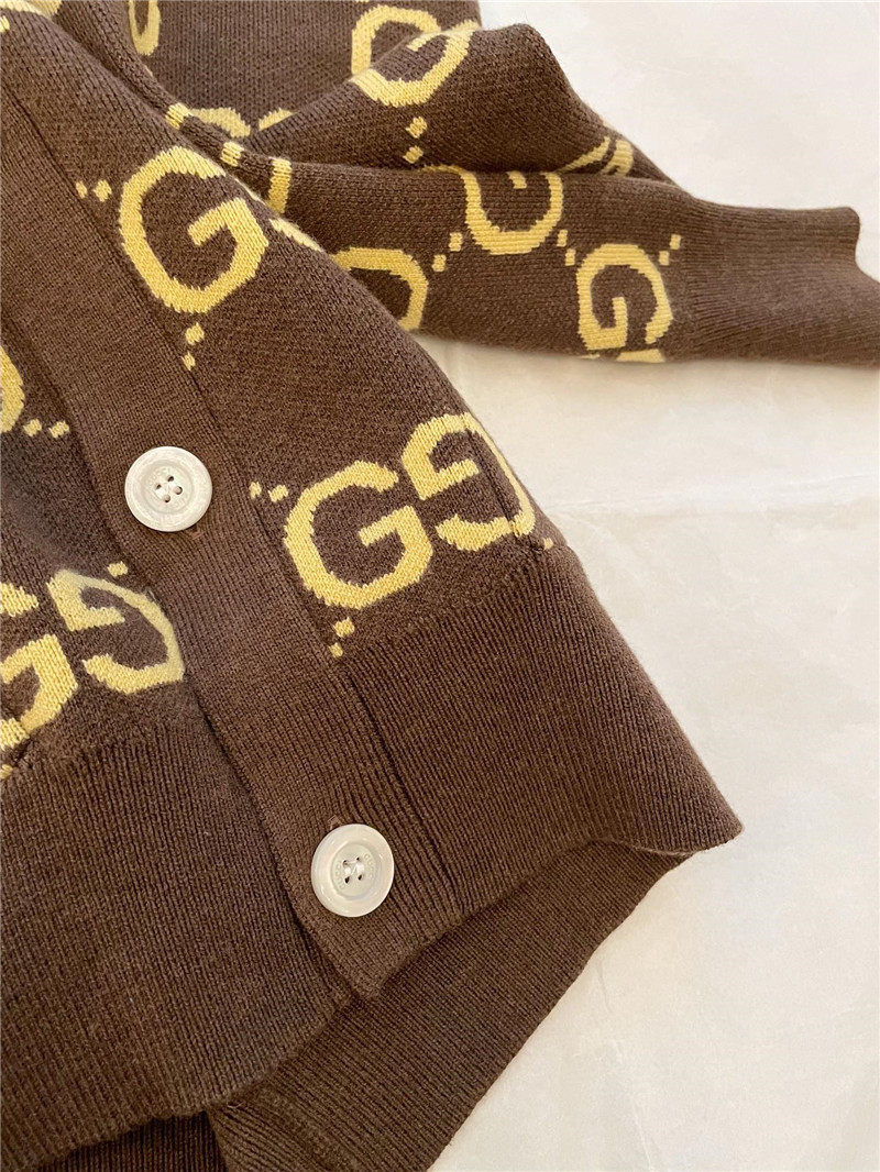 Gvc*1 monogram gg jacquard cardigan