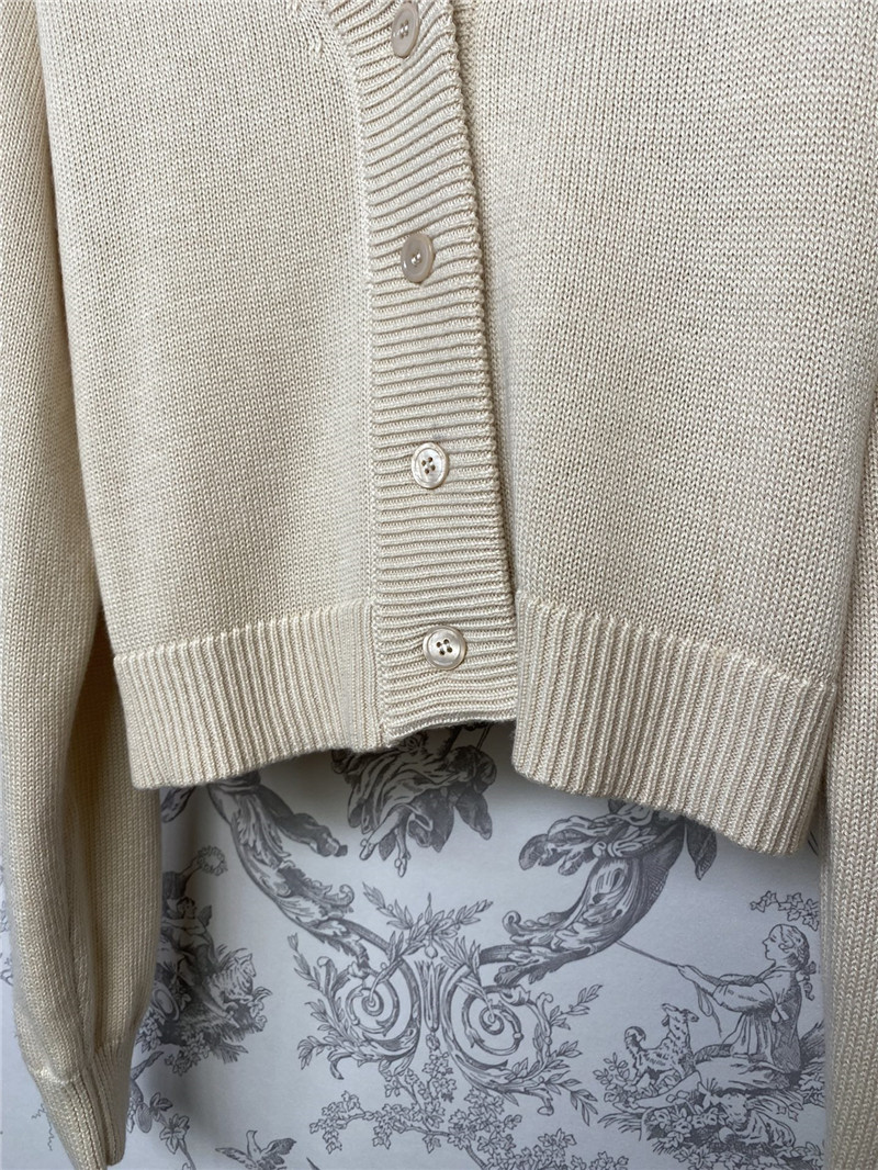 miumiu new V-neck knitted cardigan