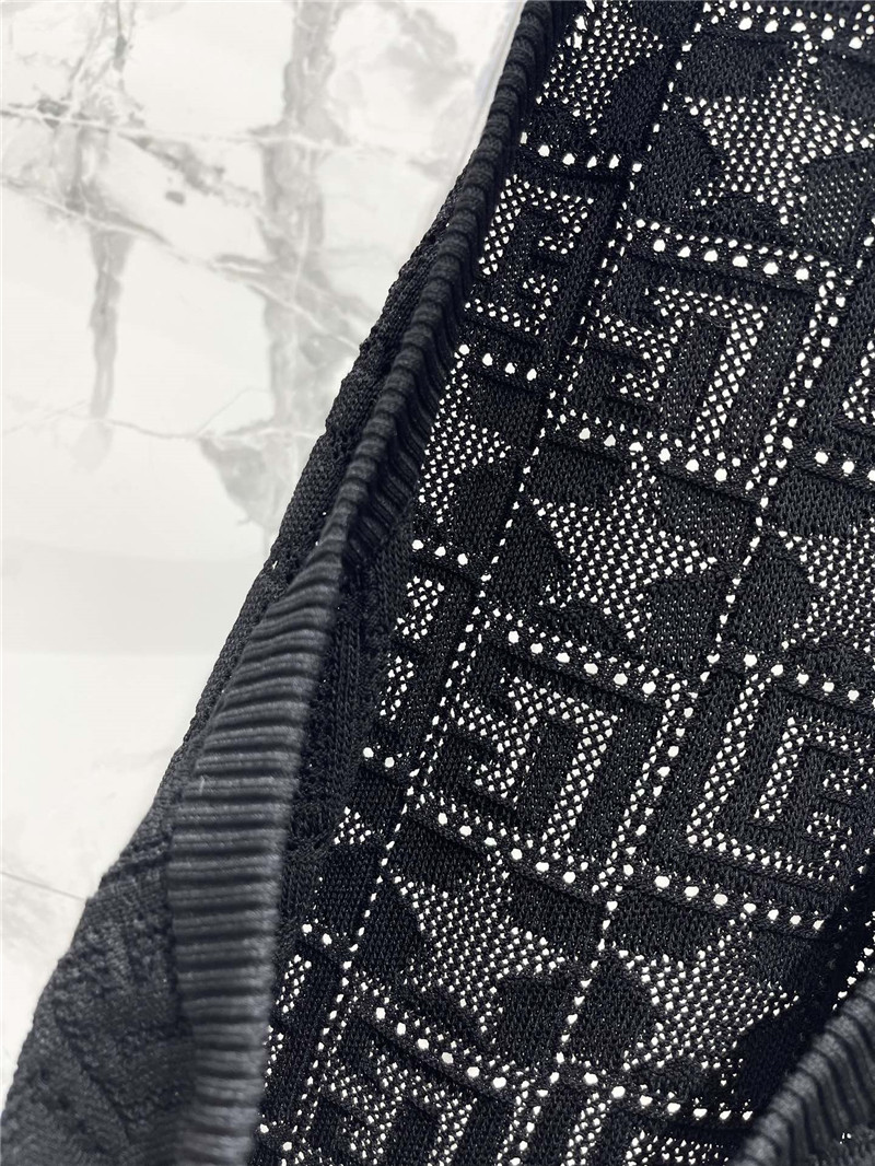 Balmain jacquard knit long sleeveless dress