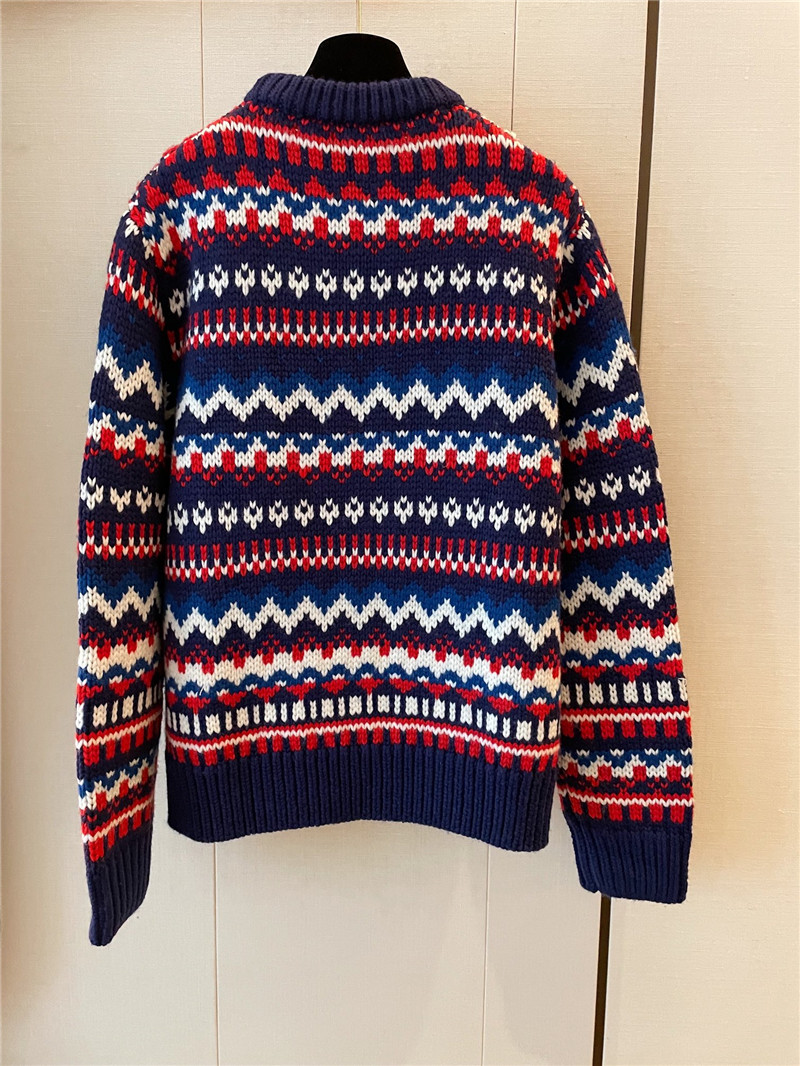 Gvc*1 logo multicolor wool sweater