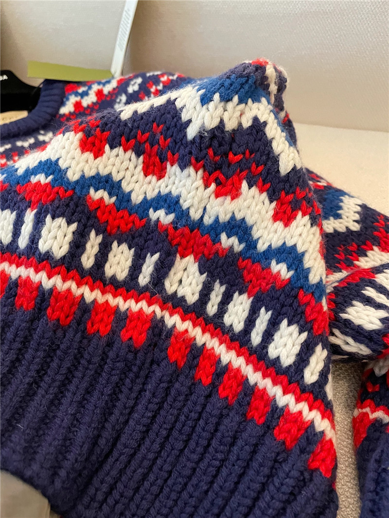 Gvc*1 logo multicolor wool sweater