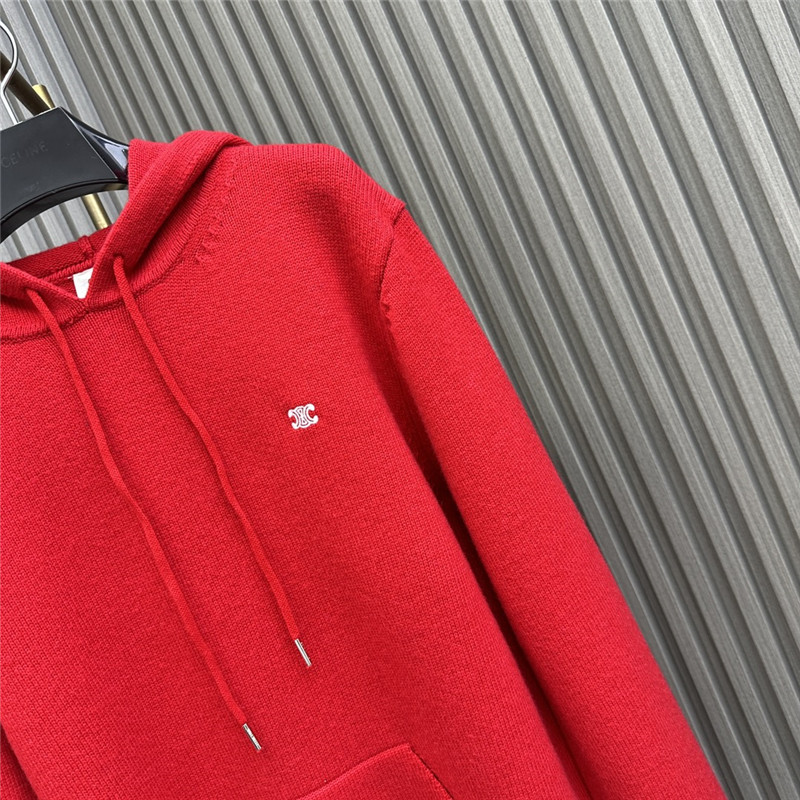 Ce1i*e logo hooded sweatshirt red