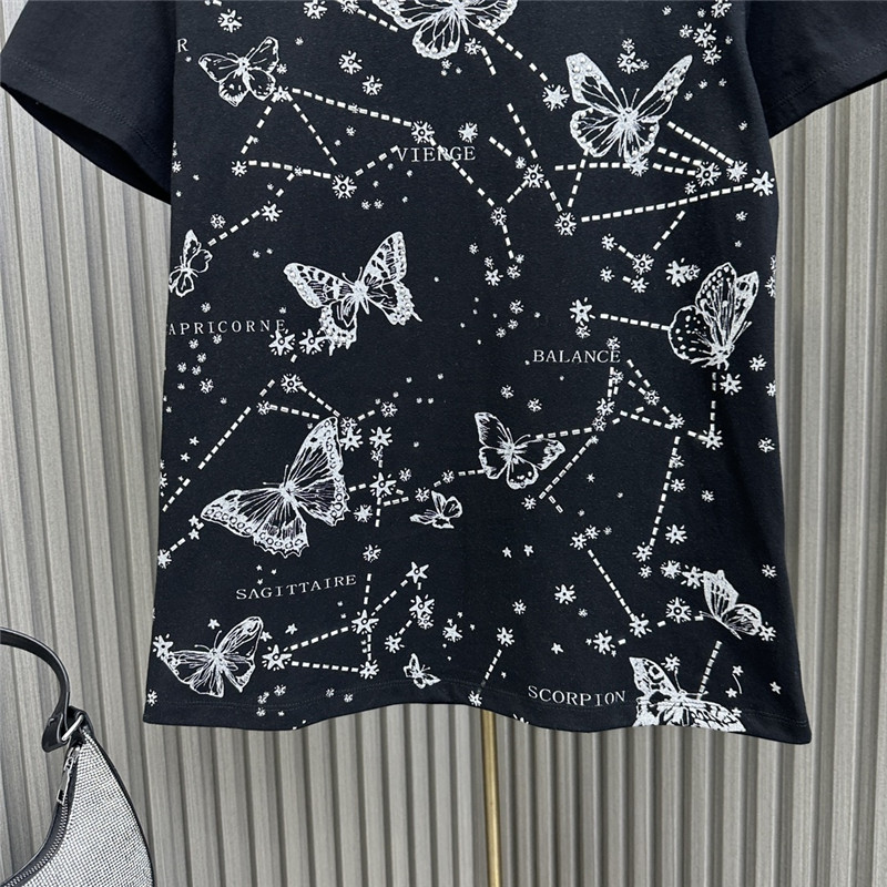 D10r heavy beaded butterfly t-shirt